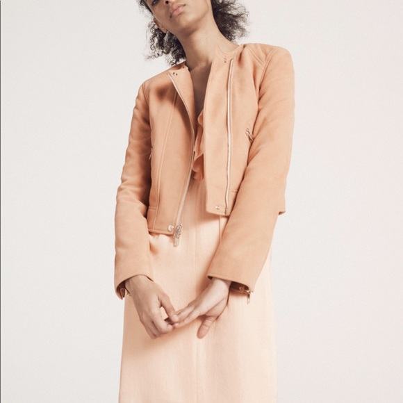 Rag and Bone sunset Hollander suede moto jacket - Picture 2 of 8